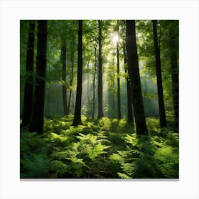 Default Enchanted Forest A Mesmerizing Photograph Revealing T 2 Canvas Print