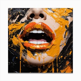 Abstract Of A Woman'S Face 1 Canvas Print