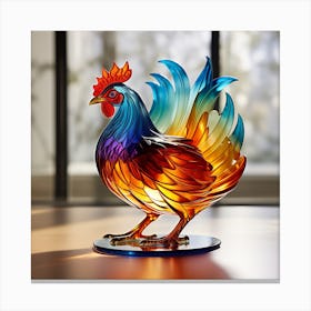 Glass Hen Canvas Print