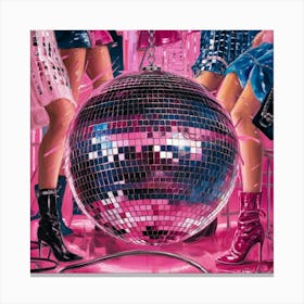 A Stunning Oil Painting Illustration Of A Disco Ba Jyfdrstft6cyb4ofonckag Dt8cbmestx Npppxlk Bg Canvas Print