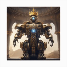 King Of Robots Canvas Print