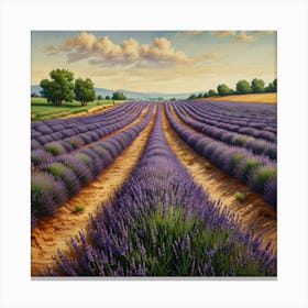 Lavender Field 8 Canvas Print