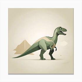 Dinosaur Illustration Canvas Print