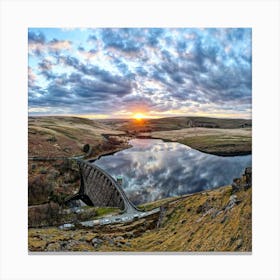 Craig Goch, Dam Wales 1 Canvas Print