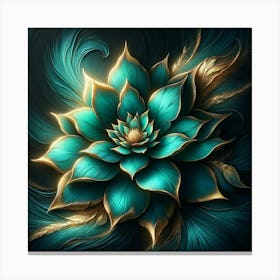 Blue Flower 5 Canvas Print
