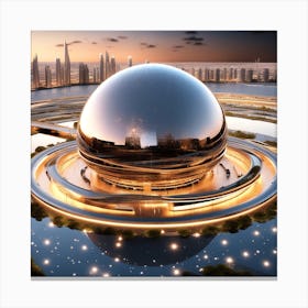 Futuristic City 169 Canvas Print