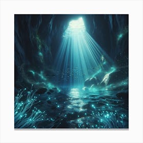 Underwater cave 5 Canvas Print