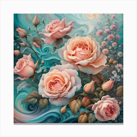 The Art of Roses Canvas Print