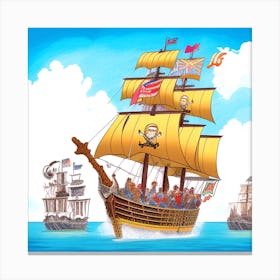 Pirate Ship 3 Canvas Print