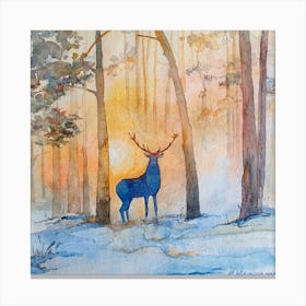 Spirit Of The Forest Square Canvas Print