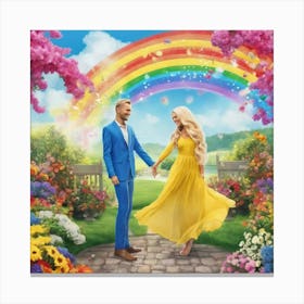 Rainbow Love Canvas Print