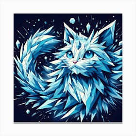 Ice Cat Canvas Print