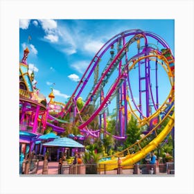 Amusement Park Ride Canvas Print