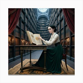 The Young Librarian 18 Canvas Print