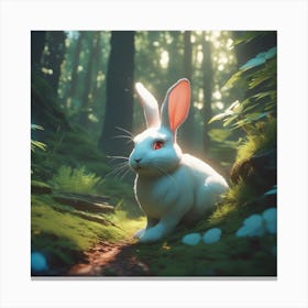 Rabbit In The Forest 118 Canvas Print