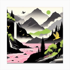 Japanese Landscape Canvas Print