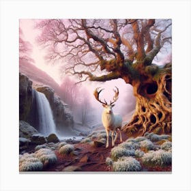 Deer In The Forest 32 Canvas Print