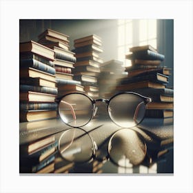 Glasses On A Table Canvas Print