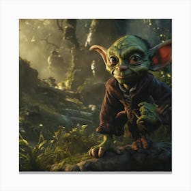 Yoda photo 2 Canvas Print
