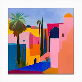 Abstract Travel Collection Marrakech Morocco 5 Canvas Print