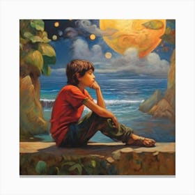 Dreaming Boy Canvas Print
