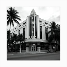 Deco Building In Miami Canvas Print