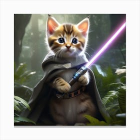 Star Wars Cat Canvas Print