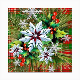 Christmas Holly Canvas Print