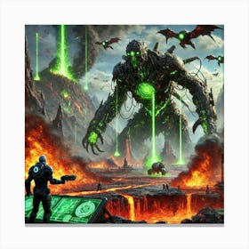 Episode 7 Bio Mechanical Nightmare Canvas Print