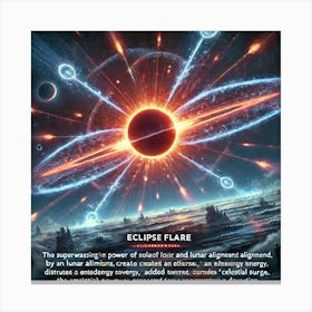 Eclipse Flare Canvas Print