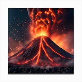 Volcano Eruption 2 Canvas Print
