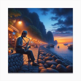 Saxophone Player 1 Canvas Print