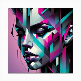 Contemporary Portrait Of A Woman Painting Canvas Print