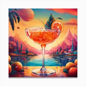Cocktail In The Sun Canvas Print