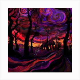 Spooky Forest Canvas Print