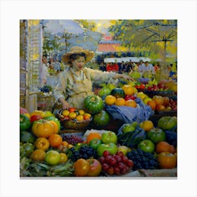 Fruit Market 1 Canvas Print