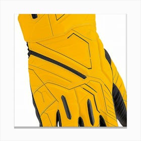 Yellow Motorcycle Gloves Canvas Print