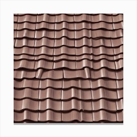 Brown Tile Roof Canvas Print