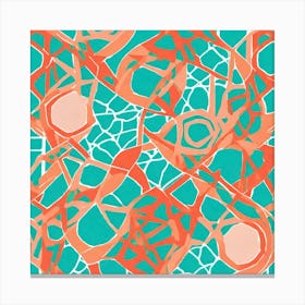 Abstract Pattern Art Inspired By The Dynamic Spirit Of Miami's Streets, Miami murals abstract art, , 103 Canvas Print
