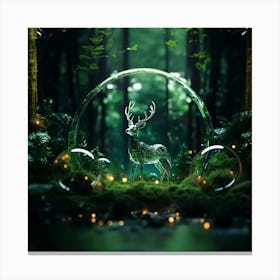 Glass Deer Canvas Print