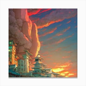 City In The Sky Canvas Print