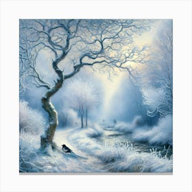 Winter In The Forest Canvas Print