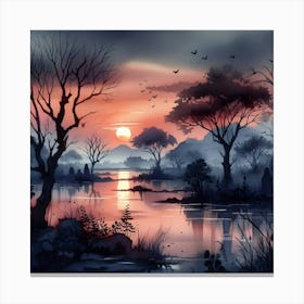 Landscape Painting 11 Canvas Print