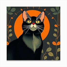 Black Cat 1 Canvas Print