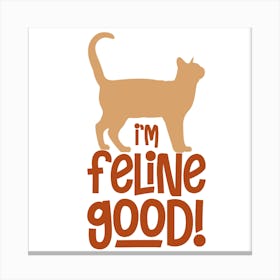 Feline Good Canvas Print