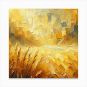 Abstract Of Wheat Field Canvas Print