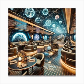 The Luxurious Atmosphere Of The Celestial Voyager, Canvas Print