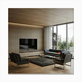 Modern Living Room 5 Canvas Print