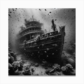 Wrecked Ship 1 Canvas Print