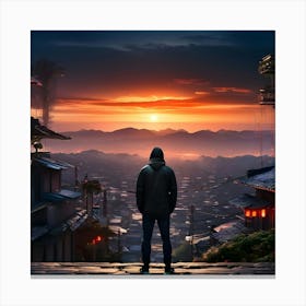 Asian Cityscape Canvas Print